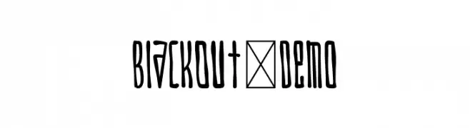 BlackOut-Demo  Descarca Fonturi Gratis