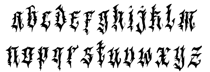 BlackPanther Font LOWERCASE