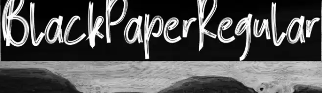BlackPaperRegular Font examples