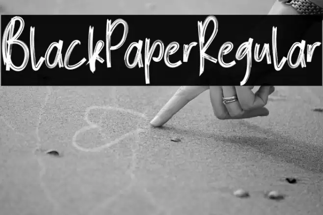 BlackPaperRegular Font examples