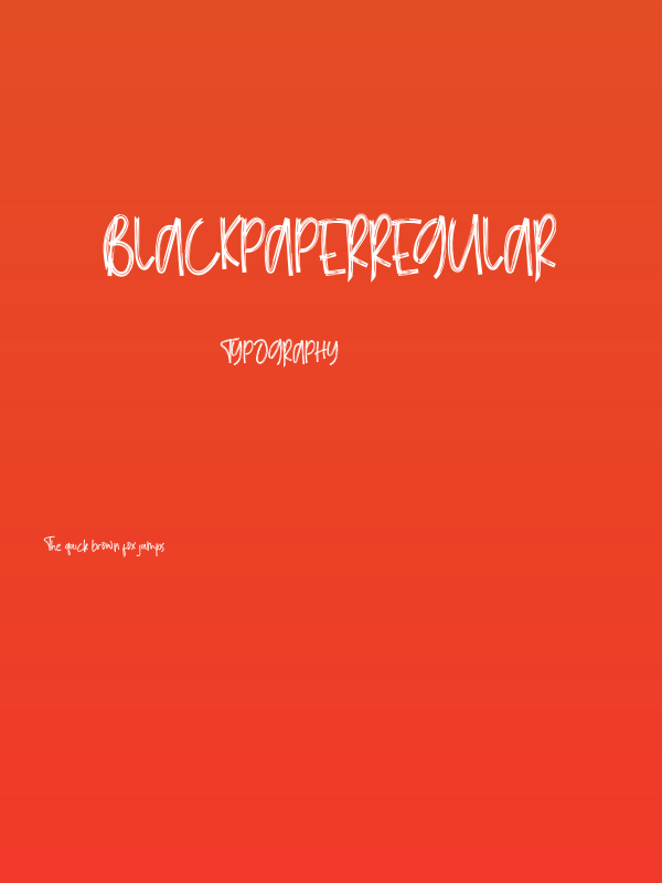 BlackPaperRegular Poster