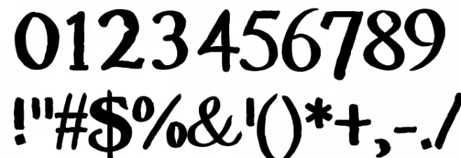 BlackPearl Font OTHER CHARS