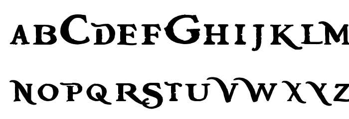BlackPearl Font LOWERCASE