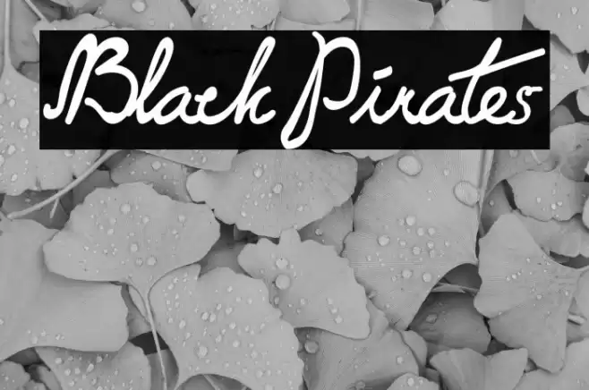 BlackPirates Font examples