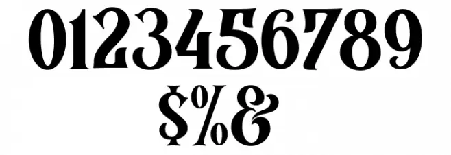 BlackQuality Font OTHER CHARS