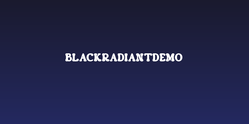BlackRadiantDemo Social Header