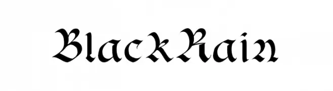 BlackRain  font caratteri gratis