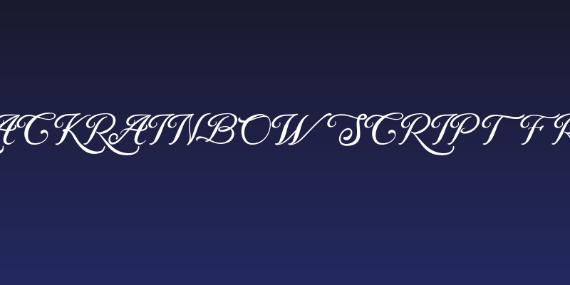 BlackRainbowScriptFREE Social Header