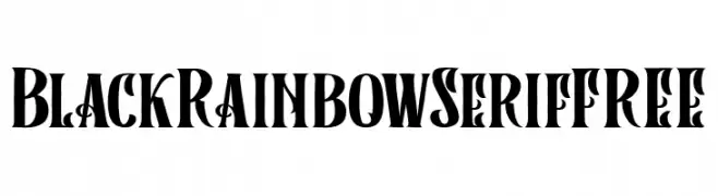 BlackRainbowSerifFREE  Fuentes Gratis Descargar