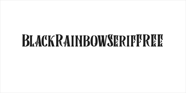 BlackRainbowSerifFREE Logo