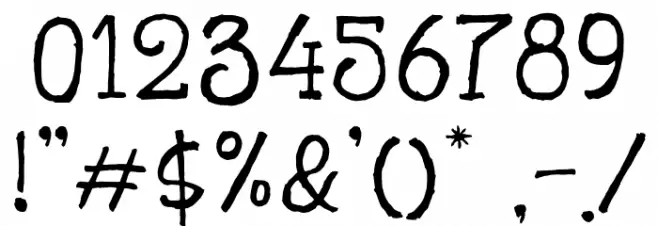 BlackRocketDemo Font OTHER CHARS