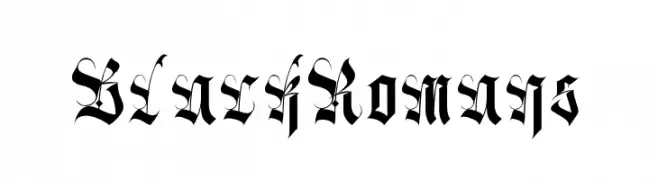 BlackRomans  font caratteri gratis