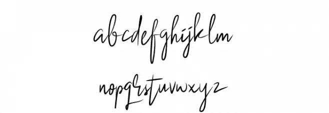 BlackSingature Font LOWERCASE