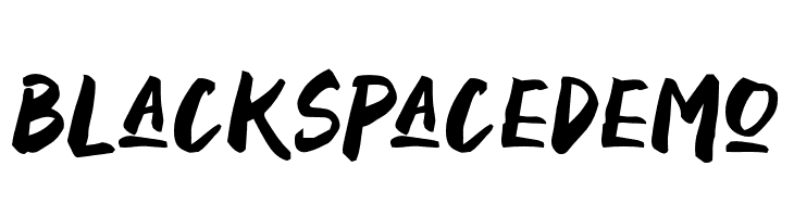 BlackSpaceDemo  les polices de caractères gratuit tlcharger