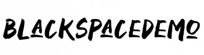 BlackSpaceDemo  नि: शुल्क फ़ॉन्ट्स डाउनलोड
