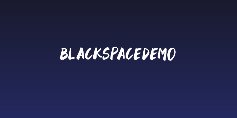 BlackSpaceDemo Social Header