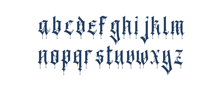 BlackSpider Lowercase