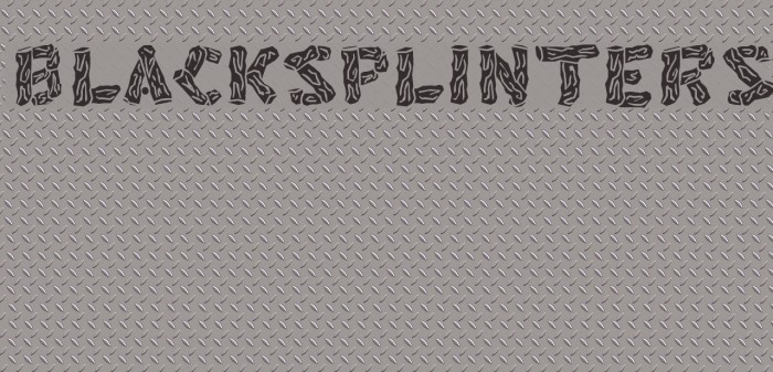 BlackSplinters Fonte examples