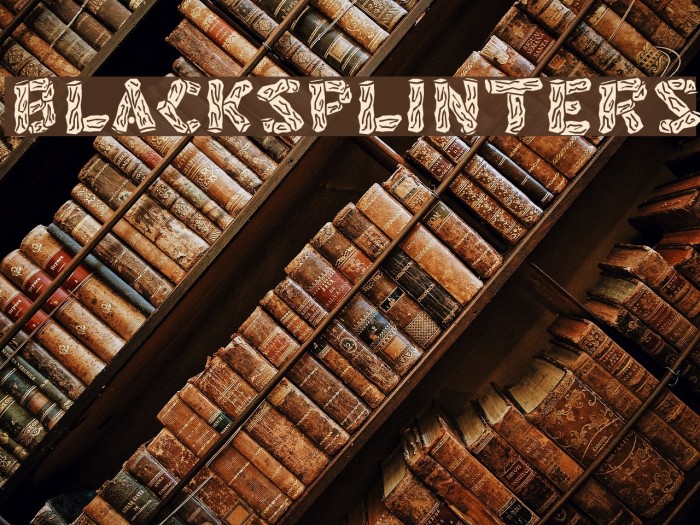 BlackSplinters Fonte examples