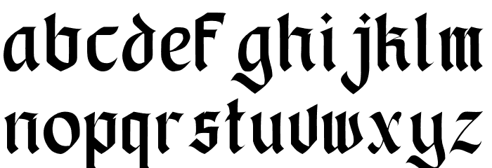 BlackStoner Font LOWERCASE