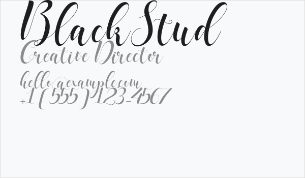 BlackStud Business Card