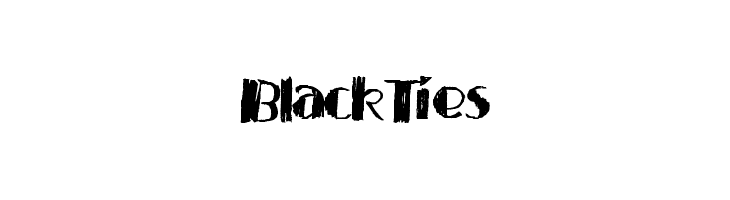 BlackTies  フリーフォントのダウンロード