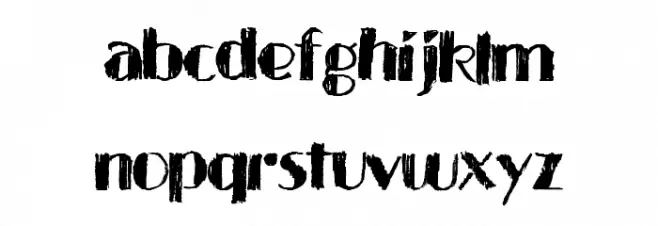 BlackTies Caratteri MINUSCOLO