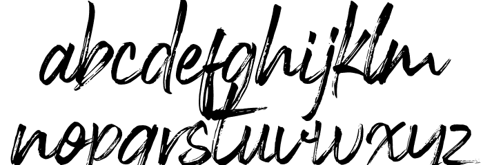 BlackVostenPersonalUse Font LOWERCASE