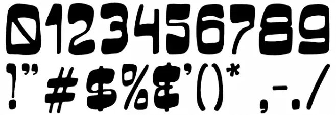 BlackWagoonDemo Font OTHER CHARS