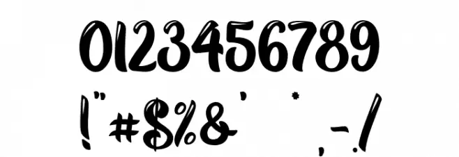 BlackWayPersonalUse Font OTHER CHARS