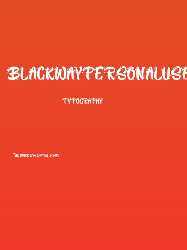 BlackWayPersonalUse Poster