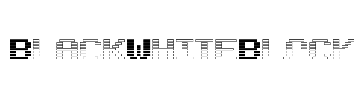 BlackWhiteBlock  Frei Schriftart Herunterladen