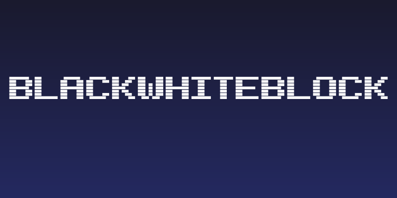 BlackWhiteBlock Social Header