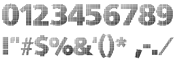 BlackWhiteGridsA Font OTHER CHARS