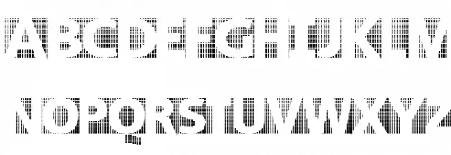 BlackWhiteGridsA 字体 大写