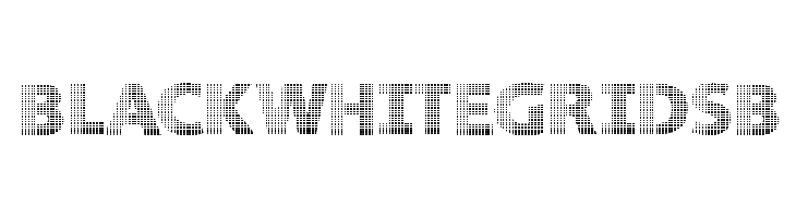 BlackWhiteGridsB Font