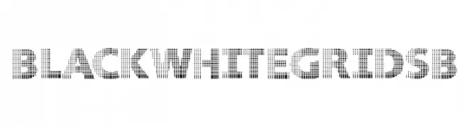 BlackWhiteGridsB  Free Fonts Download
