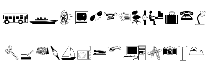 BlackWhiteMinimalism Font LOWERCASE