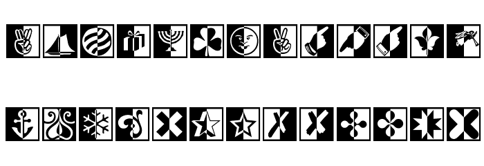 BlackWhiteSigns Font LOWERCASE