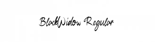 BlackWidow-Regular  Скачать бесплатные шрифты
