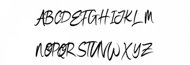 BlackWidow-Regular Schriftart Groß