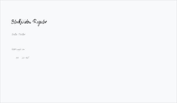 BlackWidow-Regular Business Card