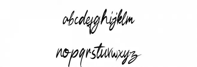 BlackWidow-Regular Font LOWERCASE