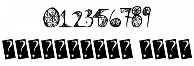 BlackWidow Font OTHER CHARS