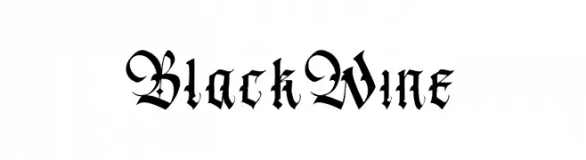 BlackWine  フリーフォントのダウンロード