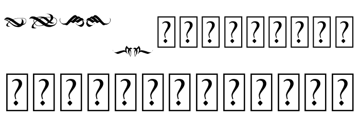 BlackWineOrnament Font LOWERCASE