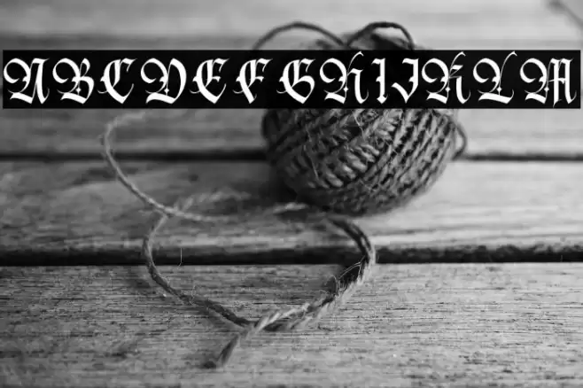 BlackWine Font examples