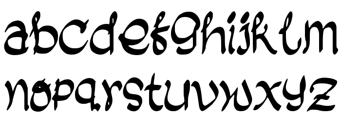 Black_Biscuit Font LOWERCASE