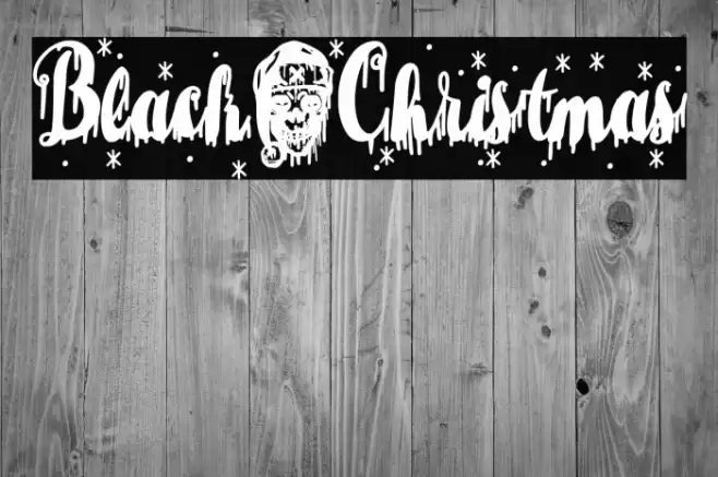 Black_Christmas Font examples