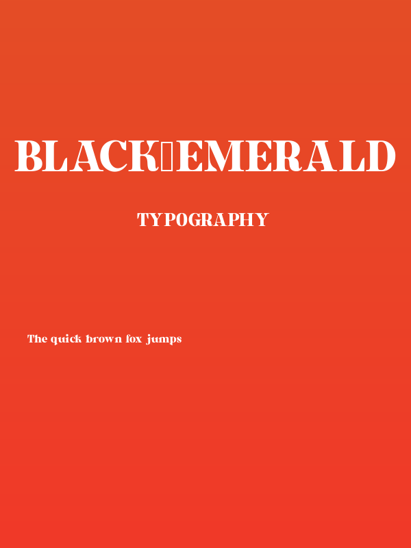 Black_Emerald Poster